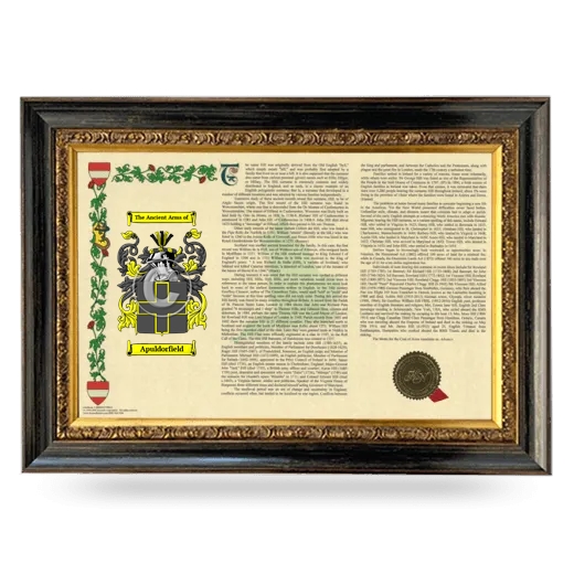 Apuldorfield Armorial Landscape Framed - Heirloom