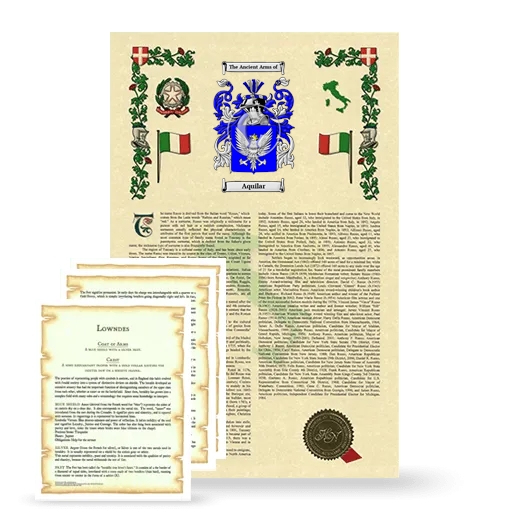 Aquilar Armorial History and Symbolism package