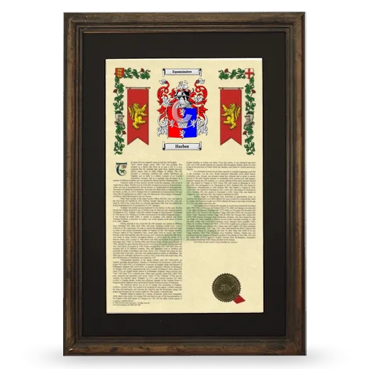 Harbor Deluxe Armorial Framed - Brown