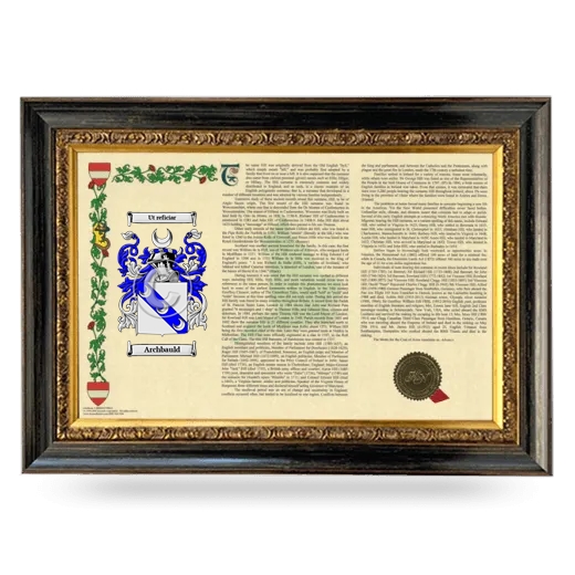 Archbauld Armorial Landscape Framed - Heirloom