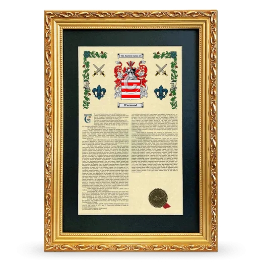 D'armand Deluxe Armorial Framed - Gold