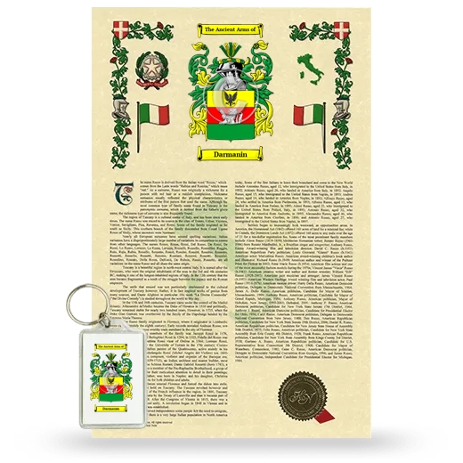 Darmanin Armorial History and Keychain Package