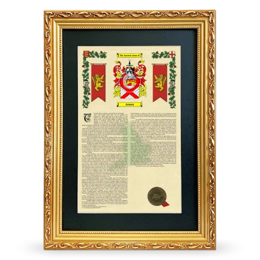 Armey Deluxe Armorial Framed - Gold