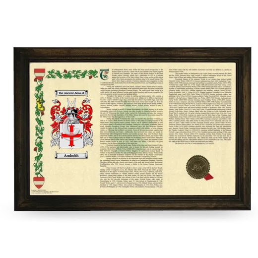 Arnholdt Armorial Landscape Framed - Brown