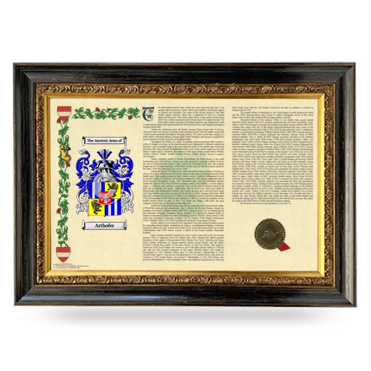 Arthofer Armorial Landscape Framed - Heirloom