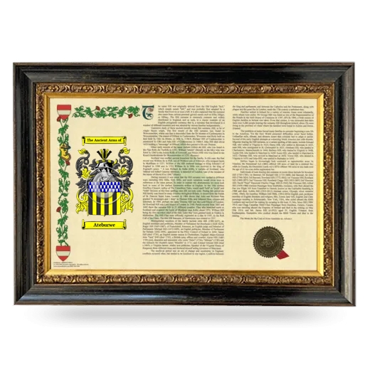 Ateburwe Armorial Landscape Framed - Heirloom