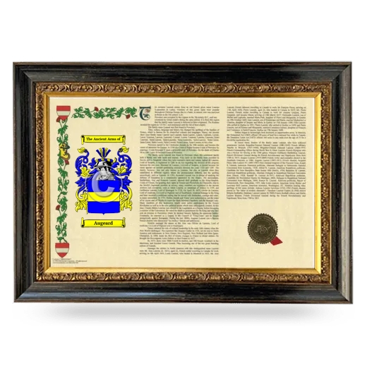 Augeard Armorial Landscape Framed - Heirloom