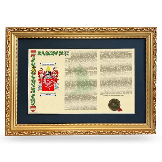 Haven Deluxe Armorial Landscape Framed - Gold