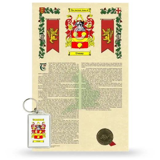 Uveray Armorial History and Keychain Package