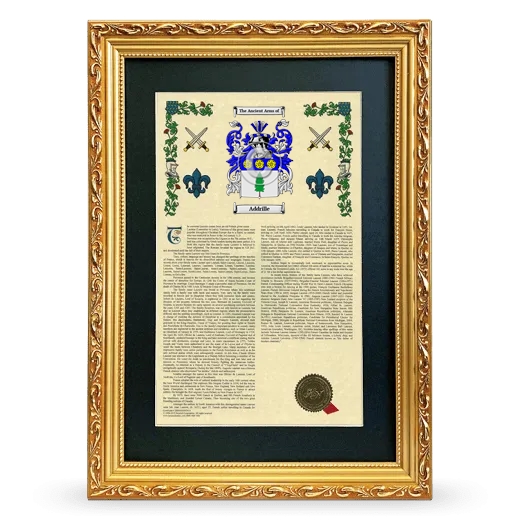 Addrille Deluxe Armorial Framed - Gold