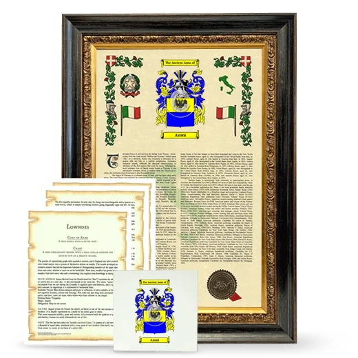 Azoni Framed Armorial, Symbolism and Large Tile - Heirloom