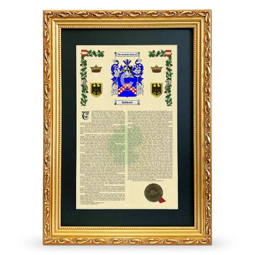 Babiezel Deluxe Armorial Framed - Gold