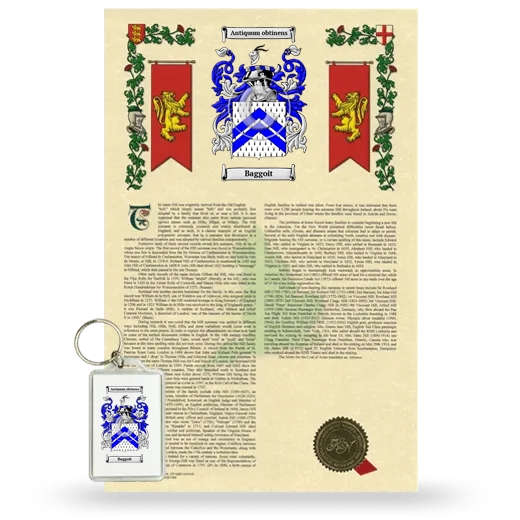 Baggoit Armorial History and Keychain Package