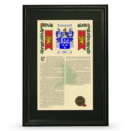 Balye Deluxe Armorial Framed - Black