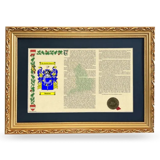 Bamrox Deluxe Armorial Landscape Framed - Gold