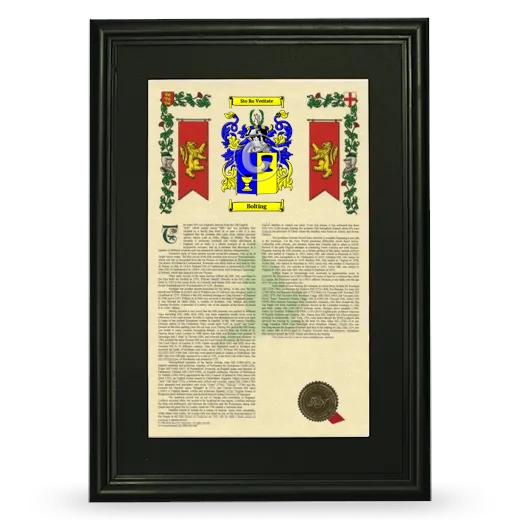 Bolting Deluxe Armorial Framed - Black