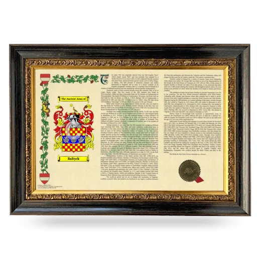 Baltyck Armorial Landscape Framed - Heirloom