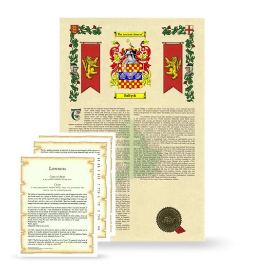 Baltyck Armorial History and Symbolism package