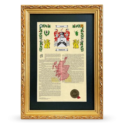 Balpharde Deluxe Armorial Framed - Gold