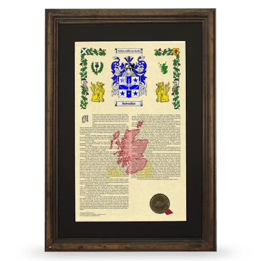 Balendint Deluxe Armorial Framed - Brown