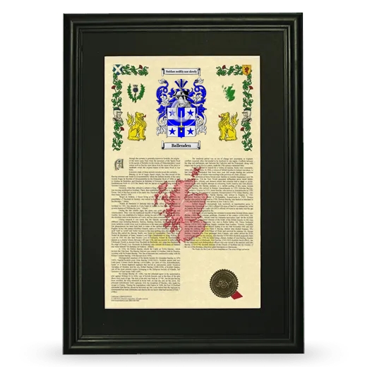 Ballenden Deluxe Armorial Framed - Black