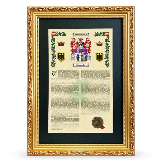 Bannasche Deluxe Armorial Framed - Gold