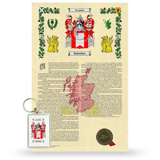 Bainerhan Armorial History and Keychain Package
