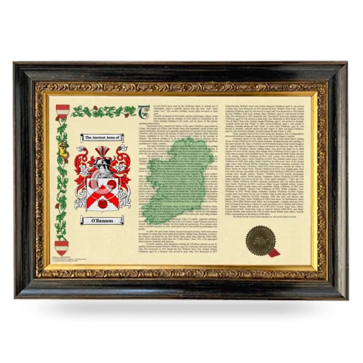 O'Bannon Armorial Landscape Framed - Heirloom