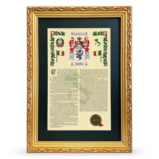 Barbolini Deluxe Armorial Framed - Gold