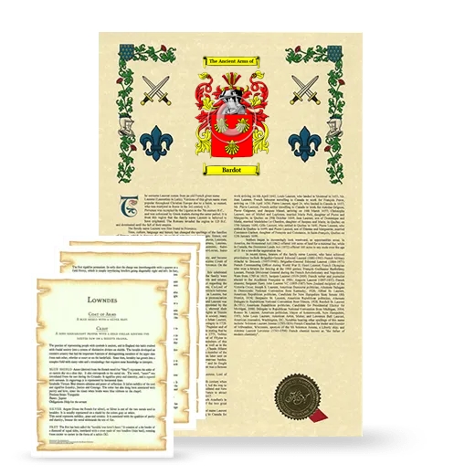 Bardot Armorial History and Symbolism package