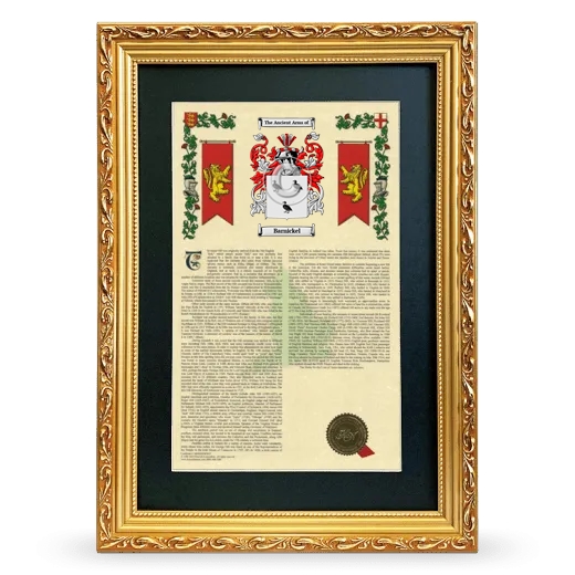 Barnickel Deluxe Armorial Framed - Gold