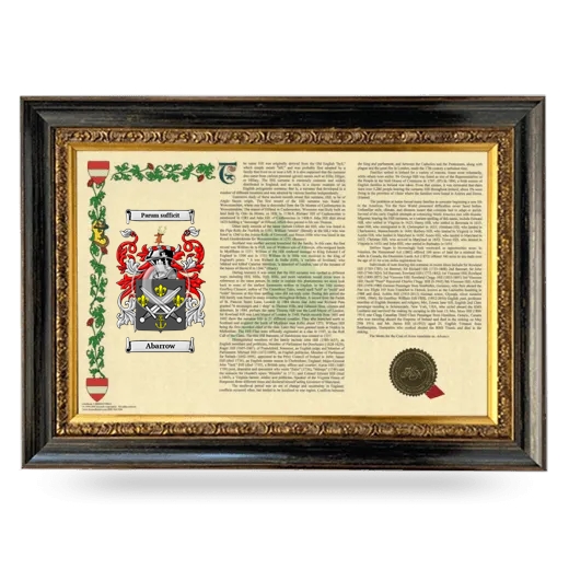 Abarrow Armorial Landscape Framed - Heirloom