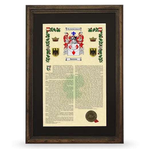 Baerrsen Deluxe Armorial Framed - Brown