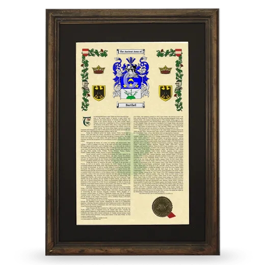Barthel Deluxe Armorial Framed - Brown