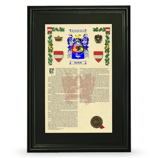 Bartheld Deluxe Armorial Framed - Black