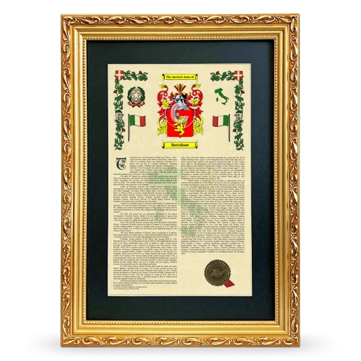 Bartolone Deluxe Armorial Framed - Gold