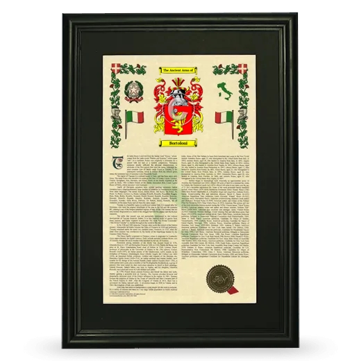 Bortoloni Deluxe Armorial Framed - Black