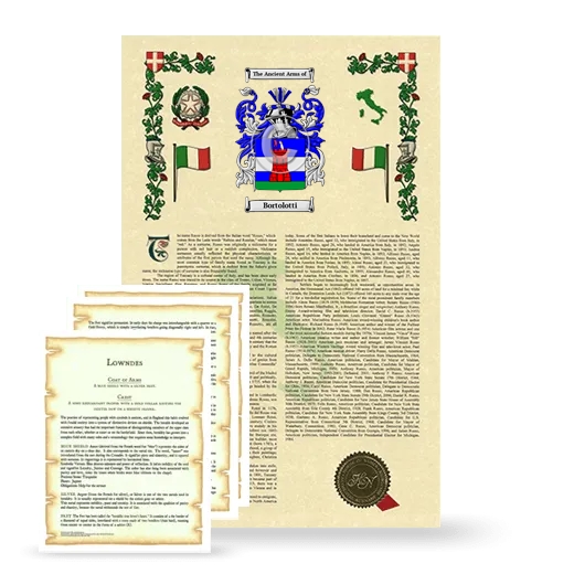 Bortolotti Armorial History and Symbolism package