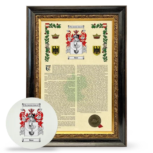 Base Framed Armorial History and Mouse Pad - Heirloom