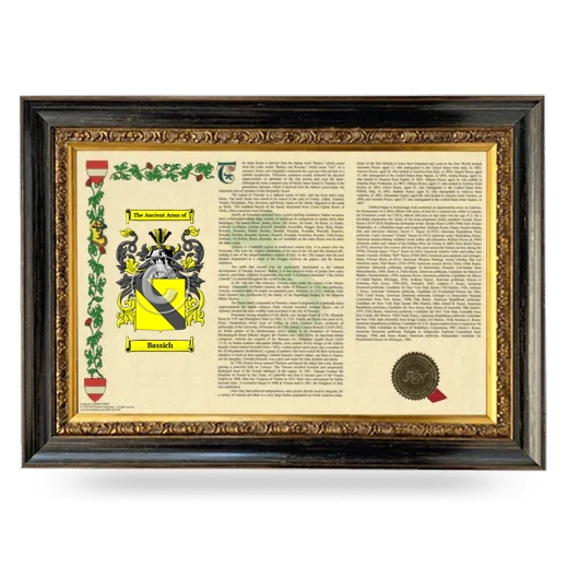 Bassich Armorial Landscape Framed - Heirloom