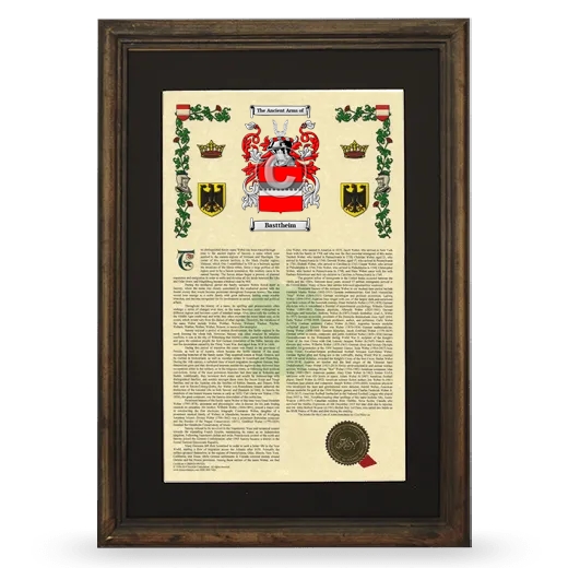 Basttheim Deluxe Armorial Framed - Brown