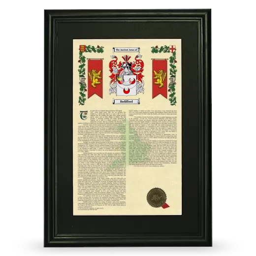 Badifford Deluxe Armorial Framed - Black