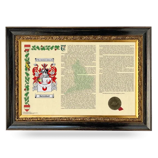 Battesfard Armorial Landscape Framed - Heirloom