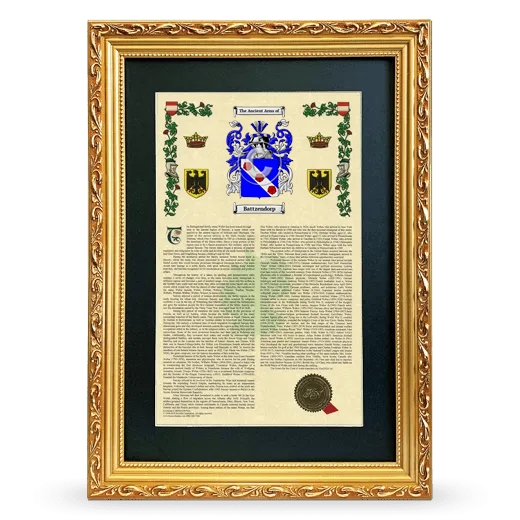 Battzendorp Deluxe Armorial Framed - Gold