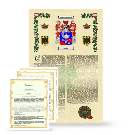 Buder Armorial History and Symbolism package