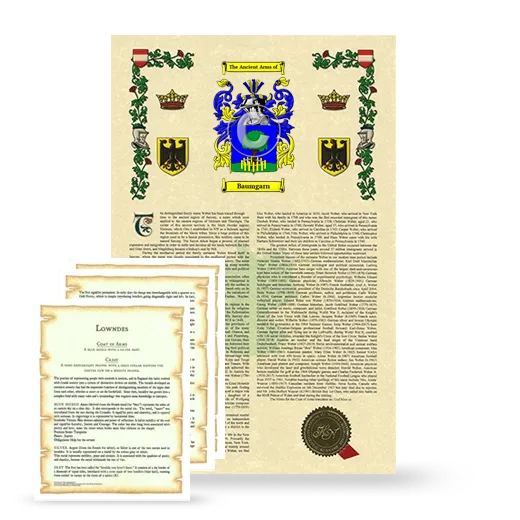 Baumgarn Armorial History and Symbolism package