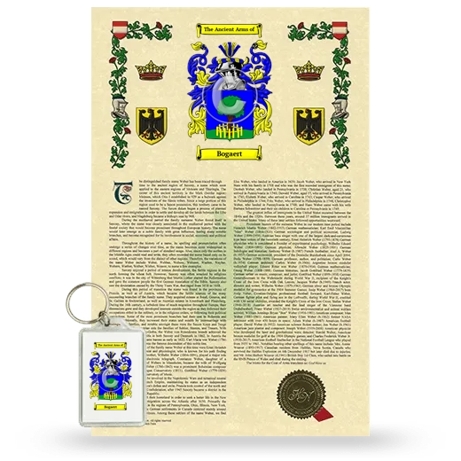 Bogaert Armorial History and Keychain Package