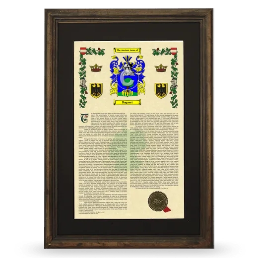 Bogaert Deluxe Armorial Framed - Brown