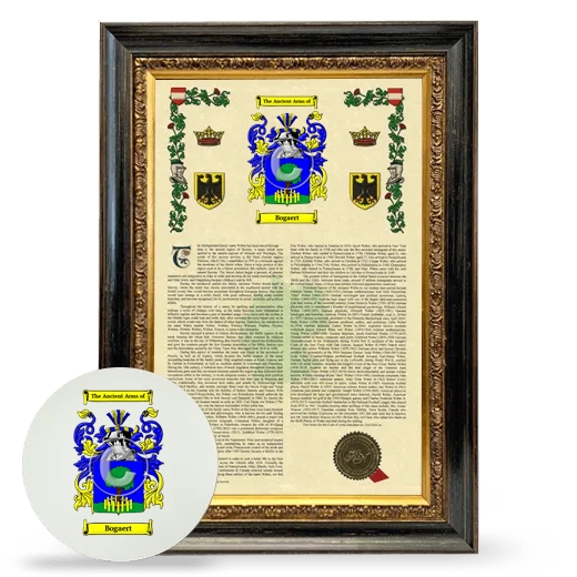Bogaert Framed Armorial History and Mouse Pad - Heirloom