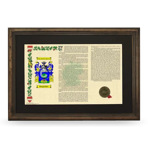 Bumgardner Deluxe Armorial Landscape Framed - Brown